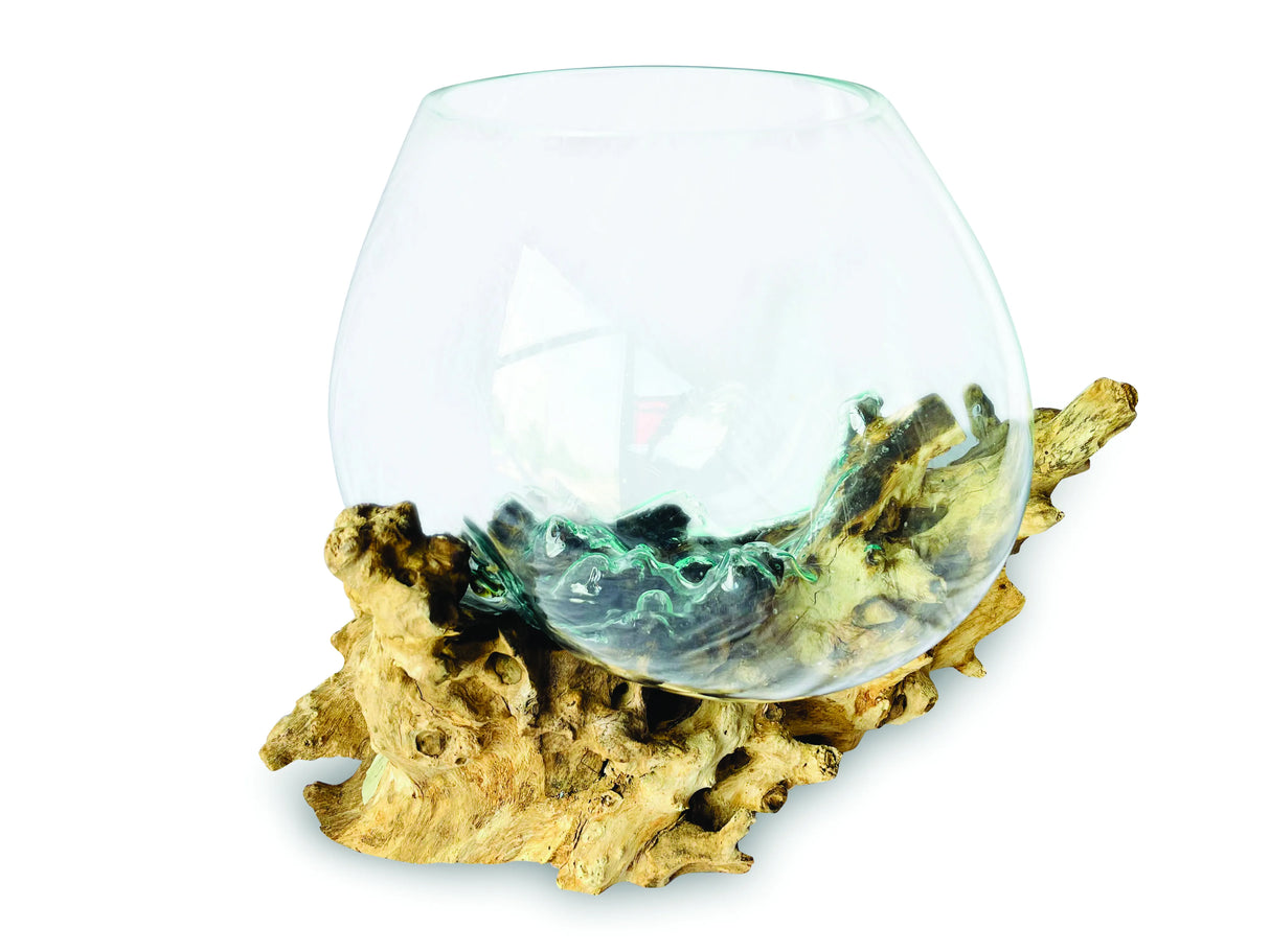 Root With Glass Bowl Large