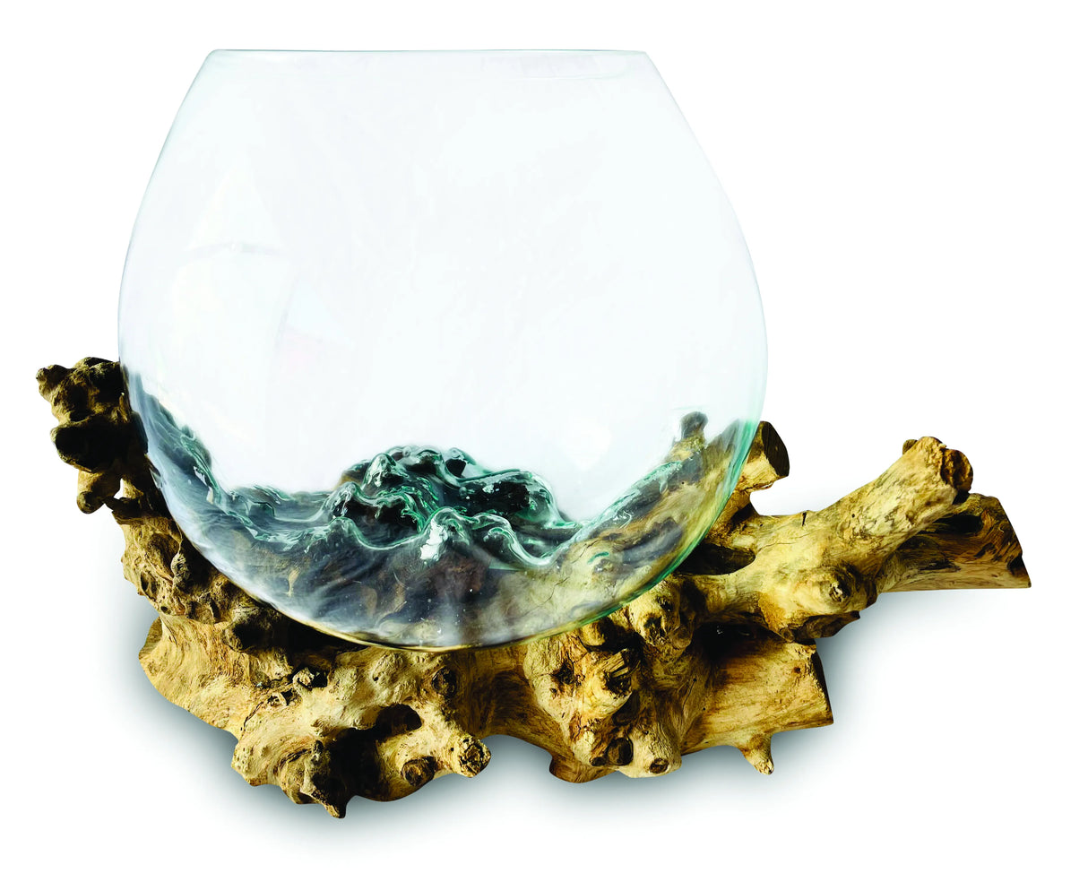 Root With Glass Bowl Large