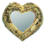 Driftwood Heart Mirror 50cm