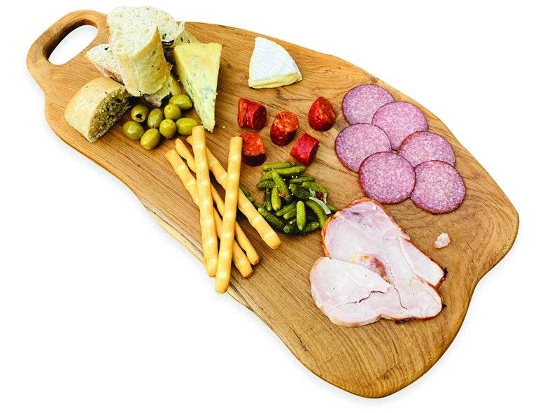 Teak Chopping Board With Handle 60x30