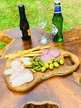 Teak Chopping Board With Handle 35x25