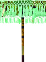 Bali Sun Parasol Mint Green And Gold 2m (With Pole Joint)