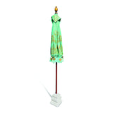 Bali Sun Parasol Mint Green And Gold 2m (With Pole Joint)