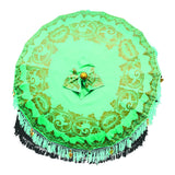 Bali Sun Parasol Mint Green And Gold 2m (With Pole Joint)