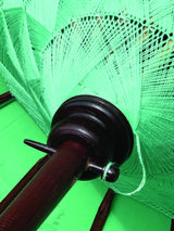 Bali Sun Parasol Mint Green And Gold 2m (With Pole Joint)