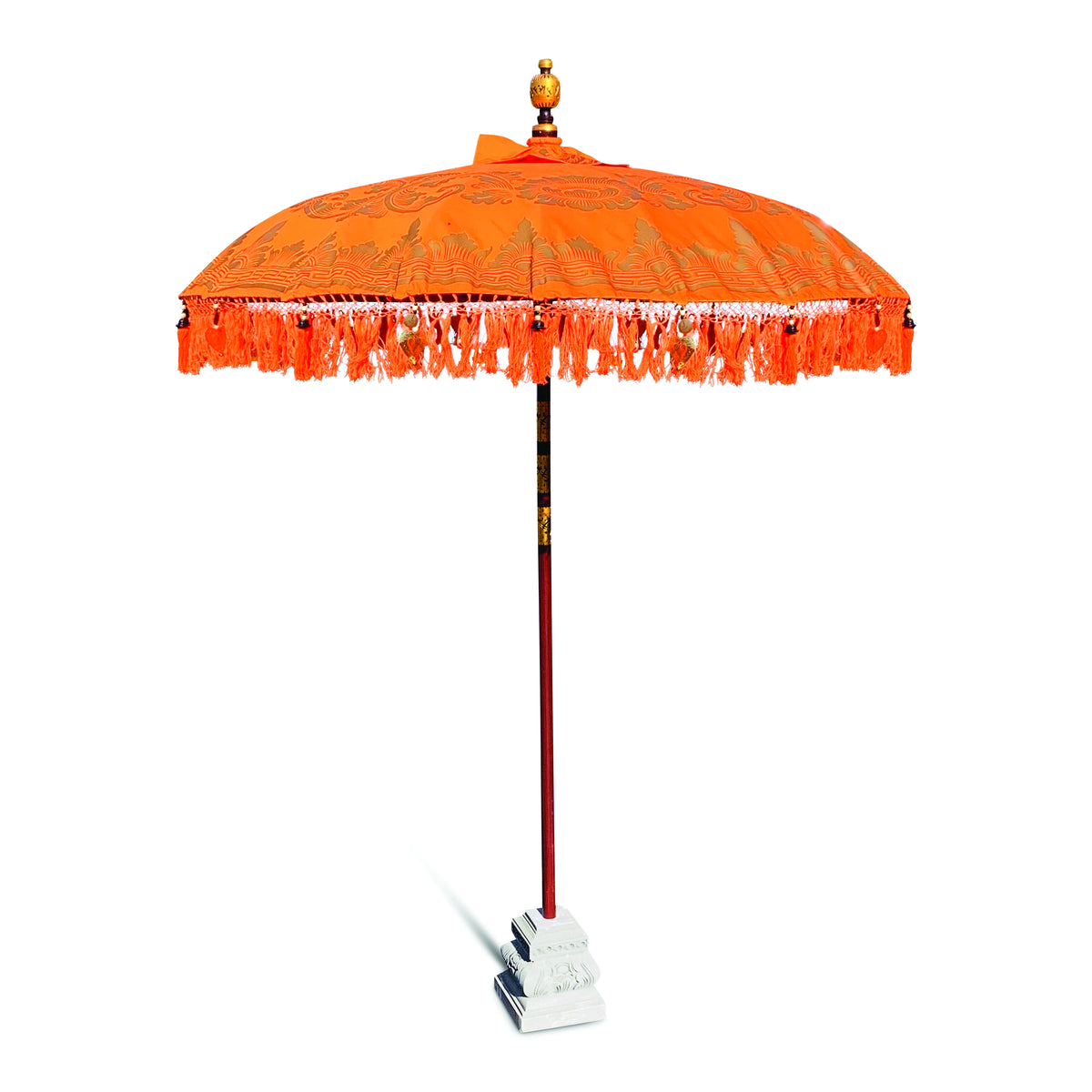 Bali Sun Parasol Citrus Orange And Gold 2m (With Pole Joint)