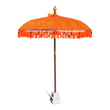Bali Sun Parasol Citrus Orange And Gold 2m (With Pole Joint)