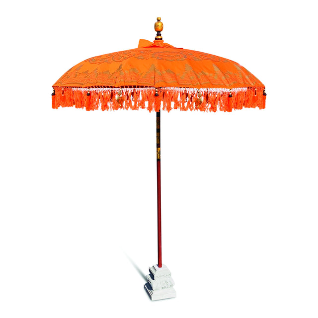 Bali Sun Parasol Citrus Orange And Gold 2m (With Pole Joint)