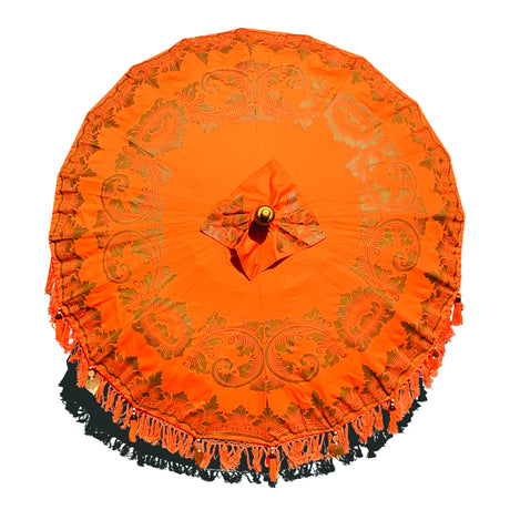 Bali Sun Parasol Citrus Orange And Gold 2m (With Pole Joint)