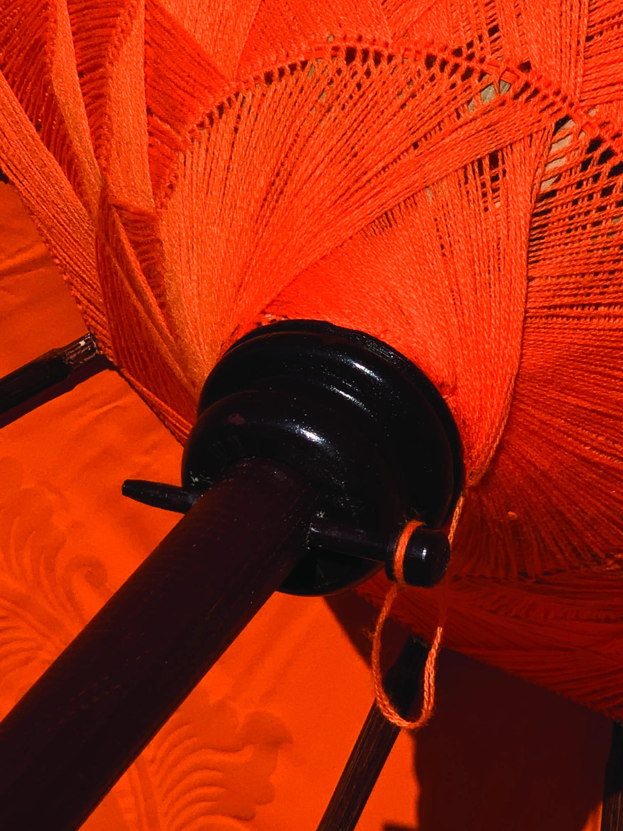 Bali Sun Parasol Citrus Orange And Gold 2m (With Pole Joint)