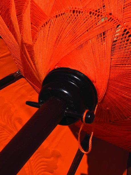 Bali Sun Parasol Citrus Orange And Gold 2m (With Pole Joint)