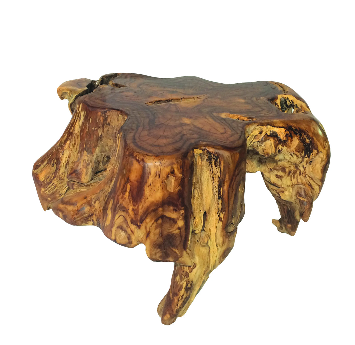 root round spider coffee table small