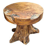 Teak Root Mushroom Stool or Lamp Table 40cm