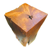 root block stool/lamp table