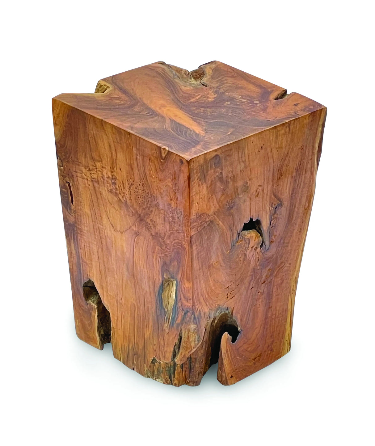 root block stool/lamp table