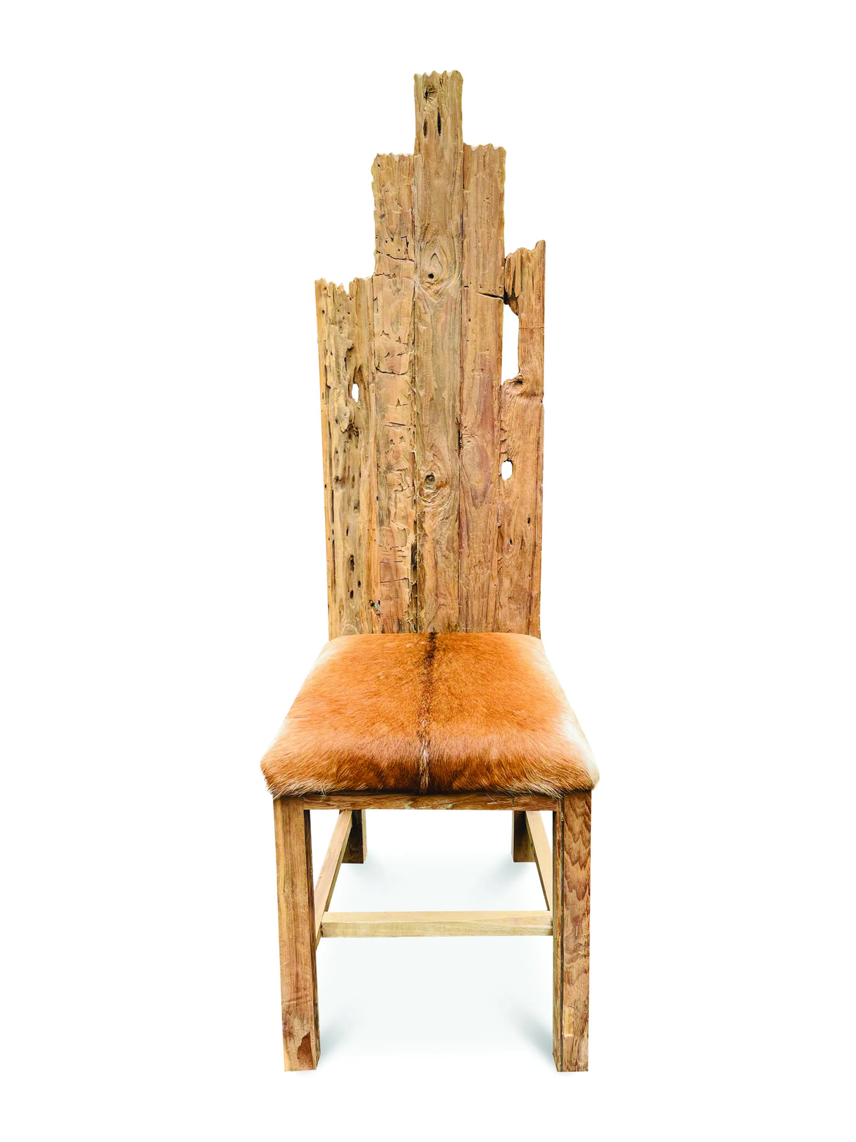 root goat skin dining chair