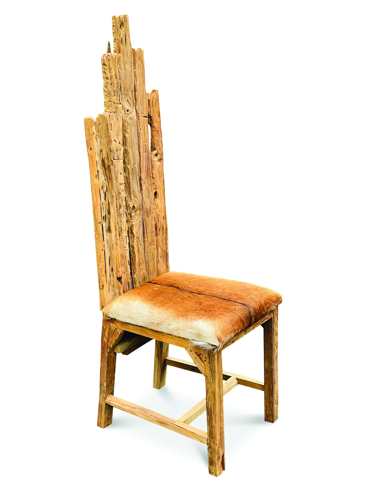 root goat skin dining chair