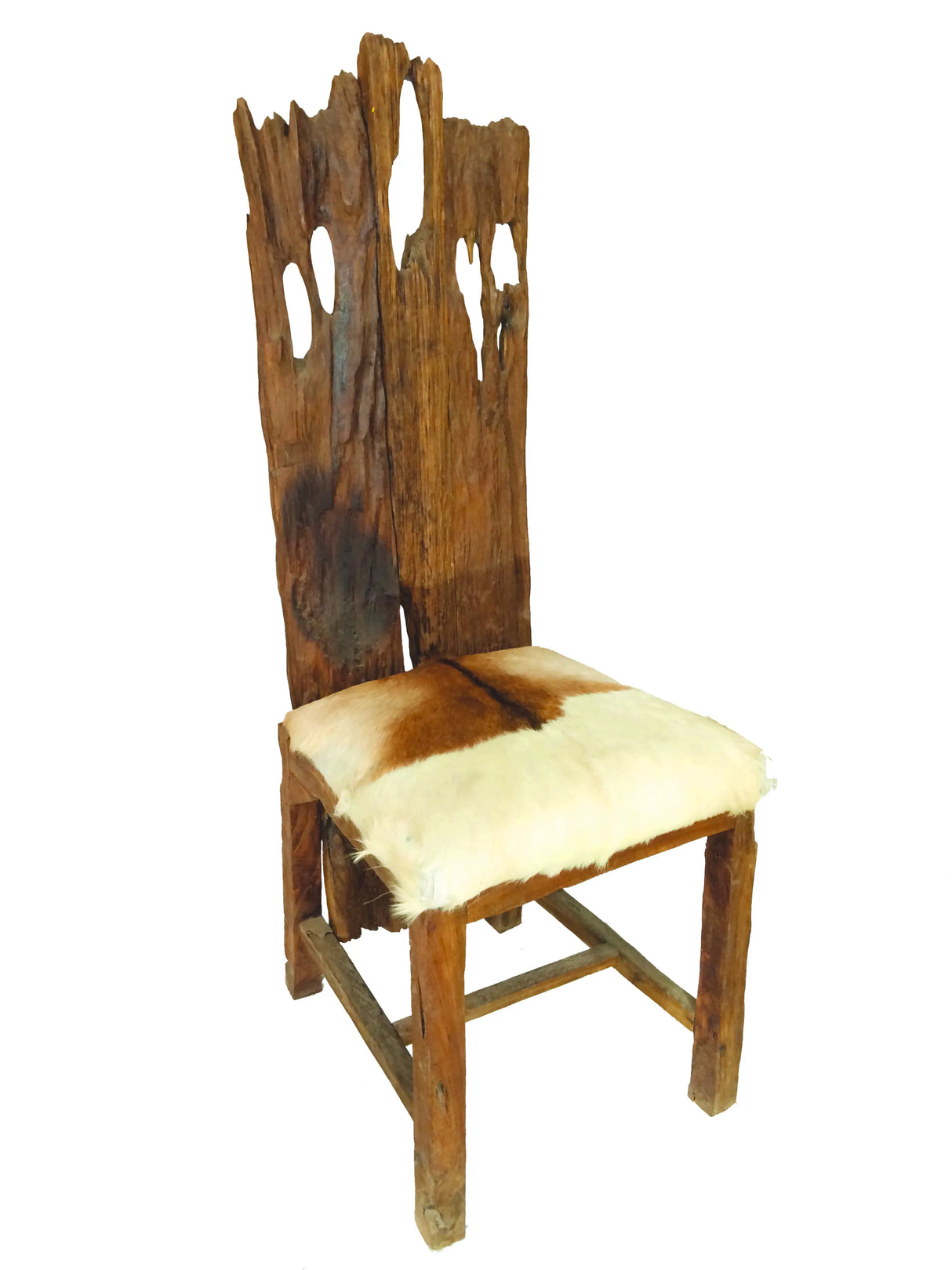 root goat skin dining chair