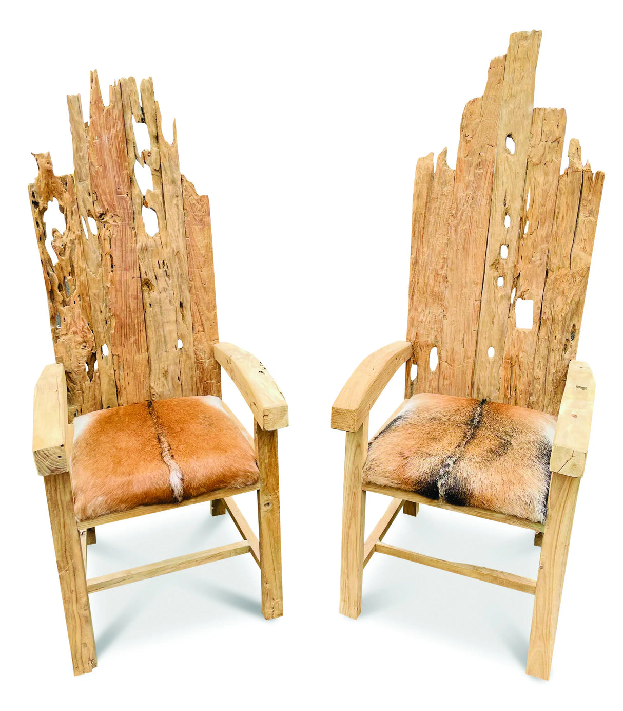 Root Goat Skin King Chair