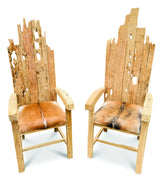 Root Goat Skin King Chair
