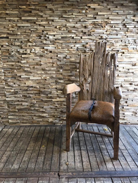Teak 8x4 Wall Panel Small Cuttings