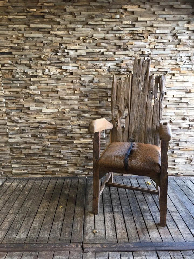 Teak 8x4 Wall Panel Small Cuttings