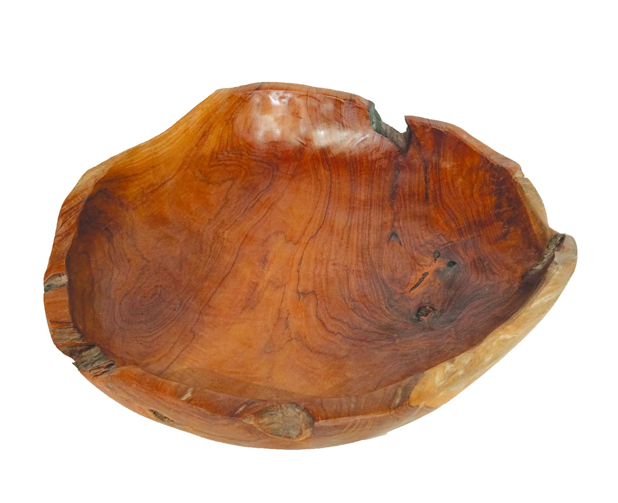 Wooden Rustic Table Bowl Large 40cm