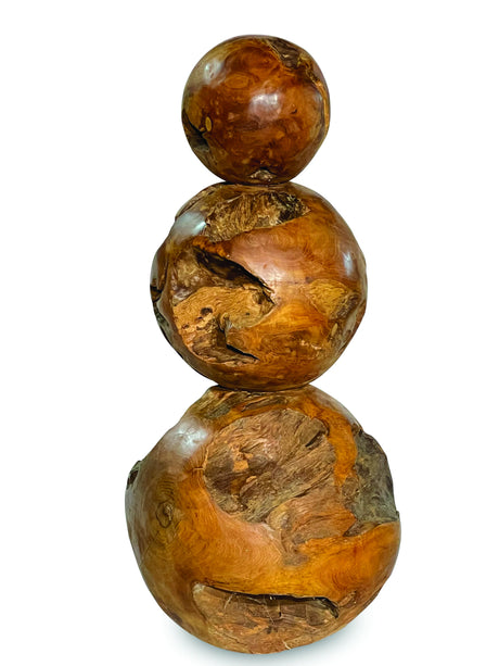 Root Pyramid Ball Sculpture
