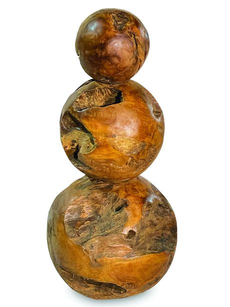 Root Pyramid Ball Sculpture