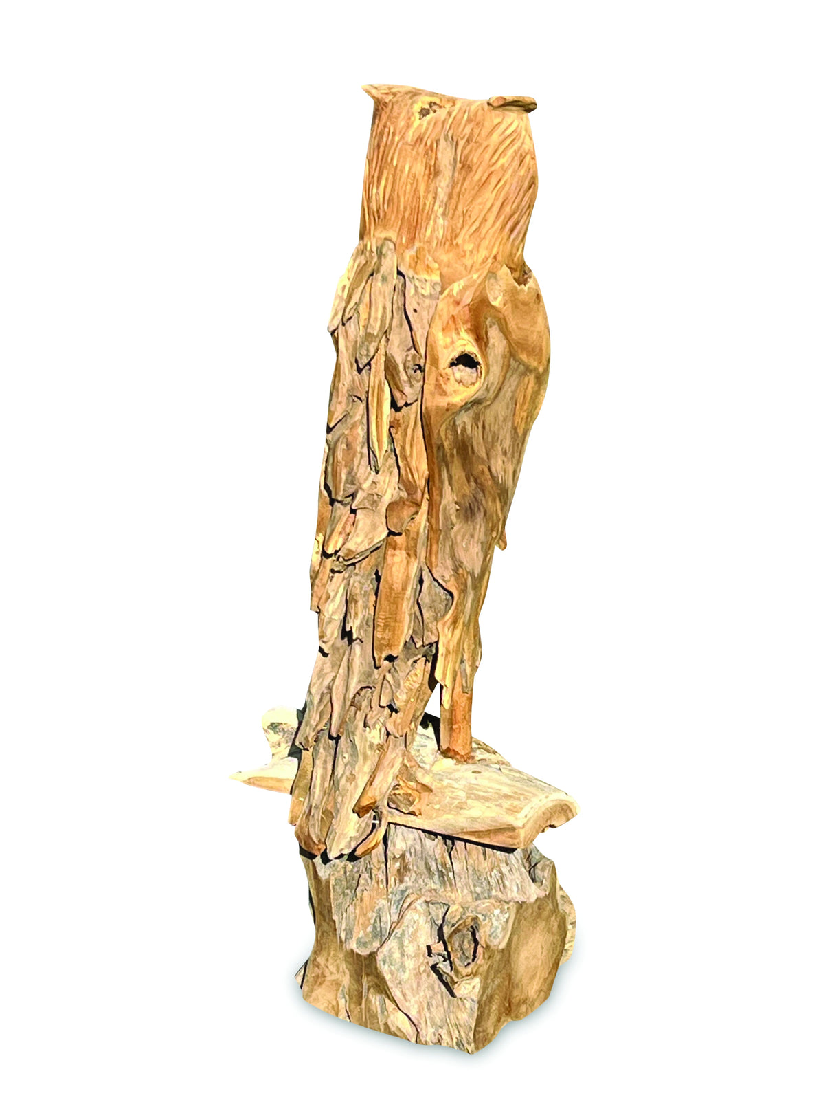 Root Carved Owl 100cm