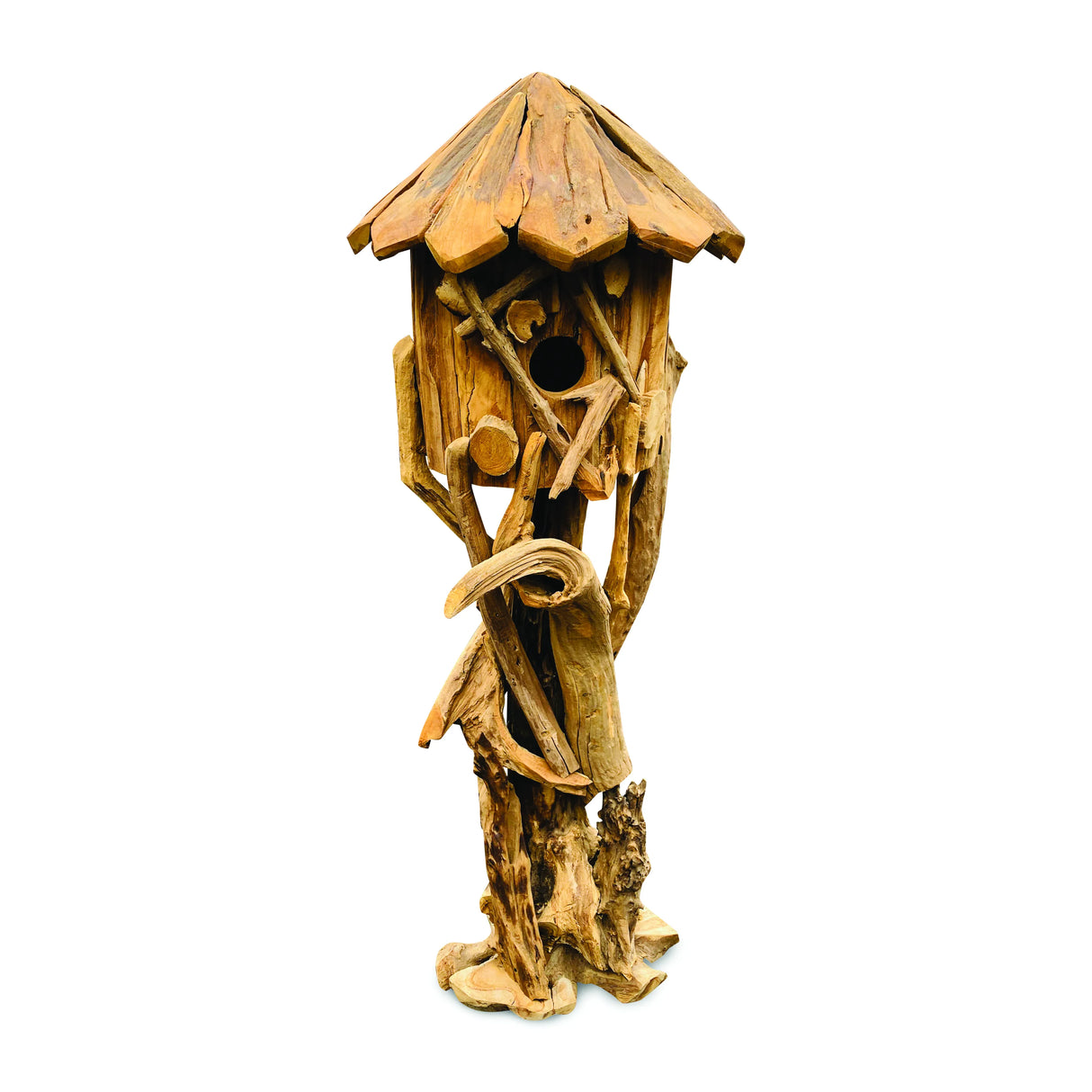 Root Java Bird House On Stand