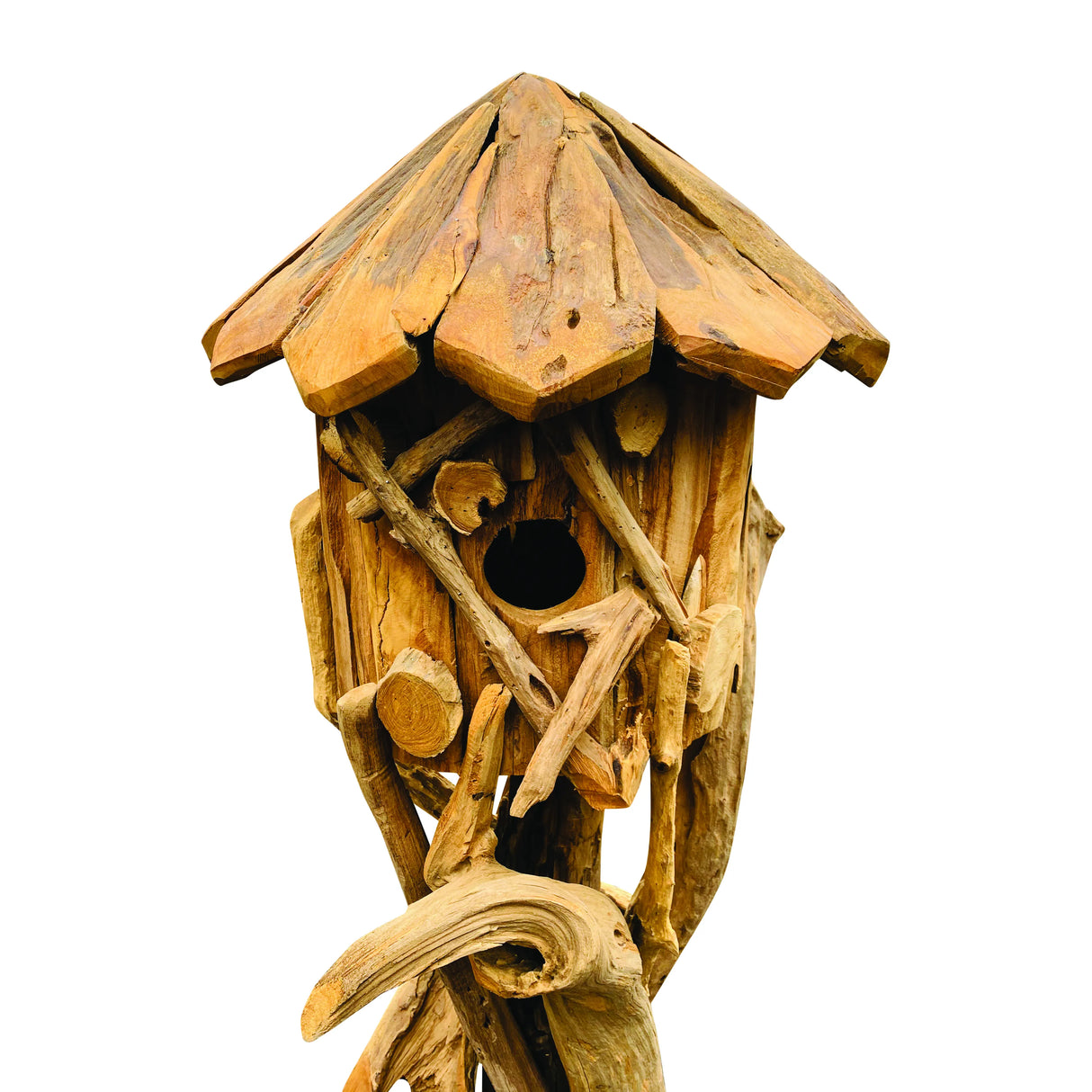 Root Java Bird House On Stand