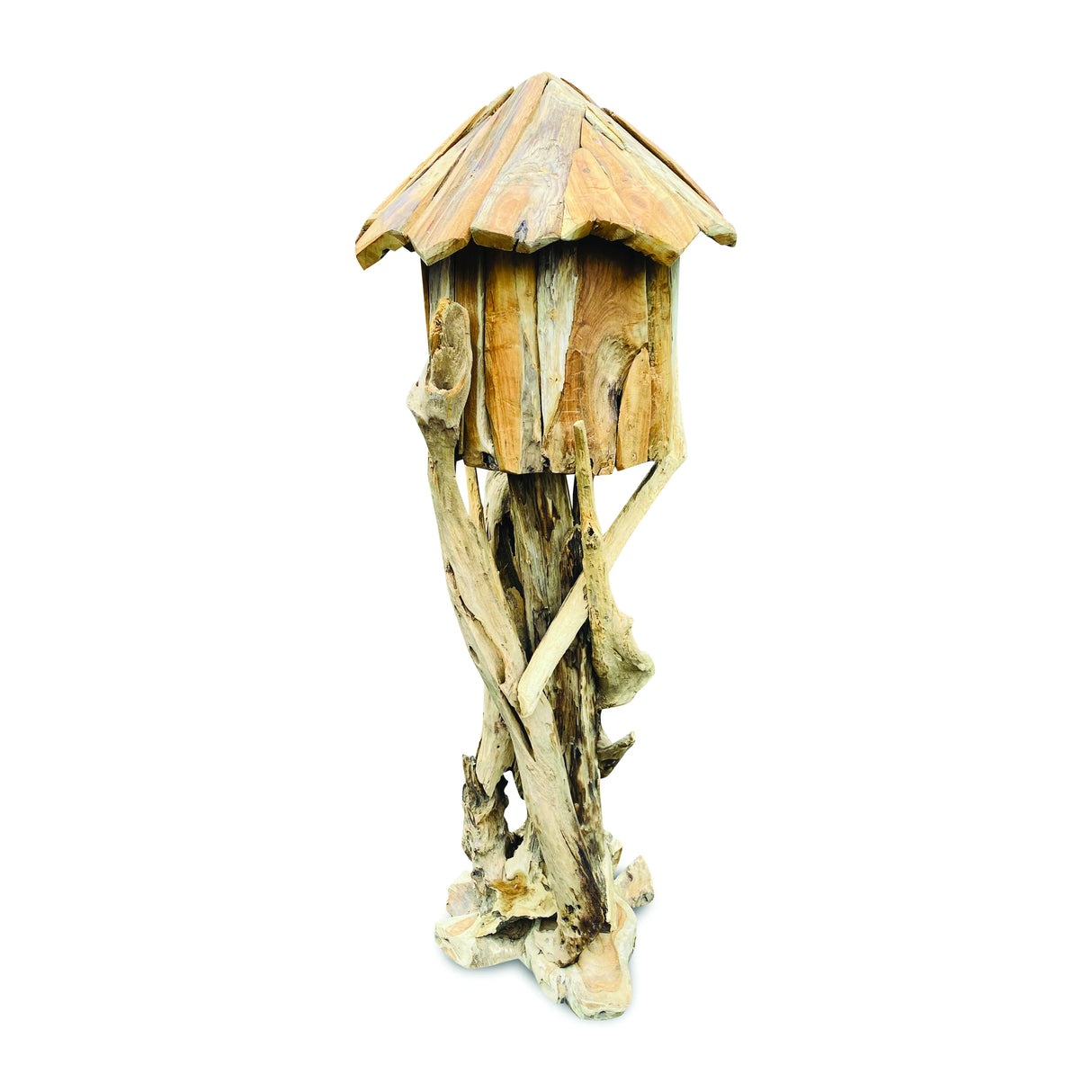 Root Java Bird House On Stand