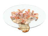 Lombok Round Dining Table With Glass 150cm