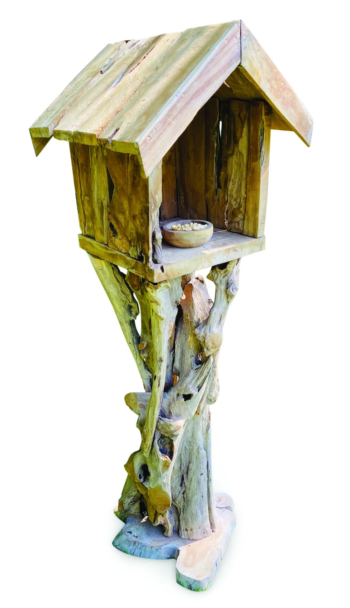 Root Tiki Bird Feeding House