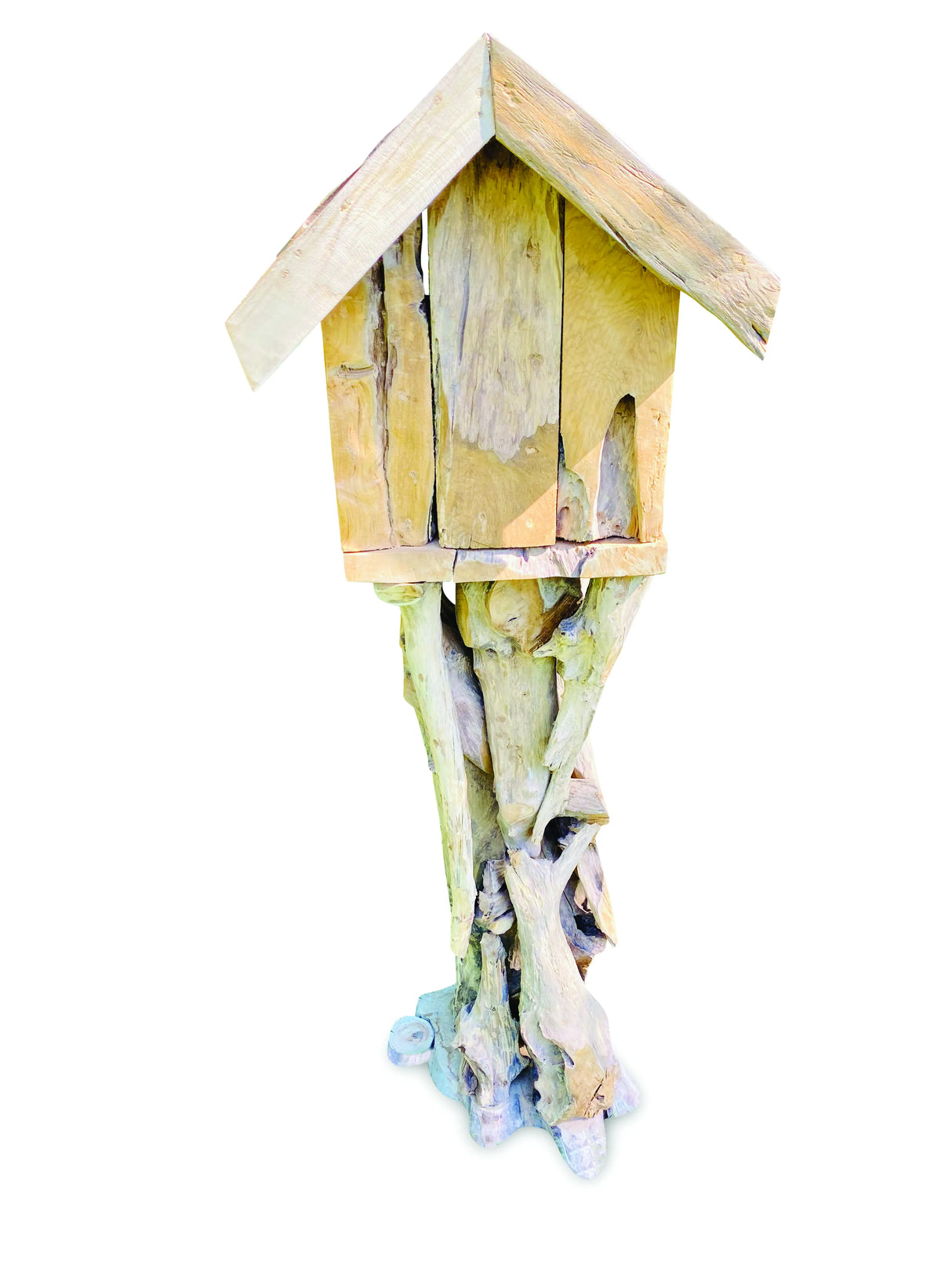 Root Tiki Bird Feeding House