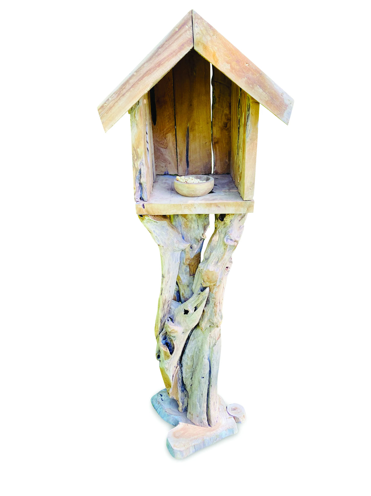 Root Tiki Bird Feeding House