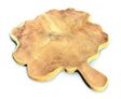 Rustic Solid Teak Chopping Board With Handle 40x49cm (Approx)