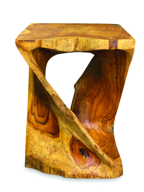 Teak Root Driftwood Twist Lamp Table/Stool 40cm