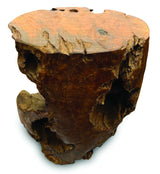 Teak Round Solid Block Coffee Table 50x50cm