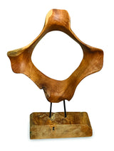 Teak Hoop Sculpture