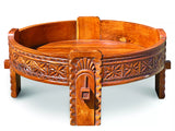 Teak Seed Grinder Table Large 70cm