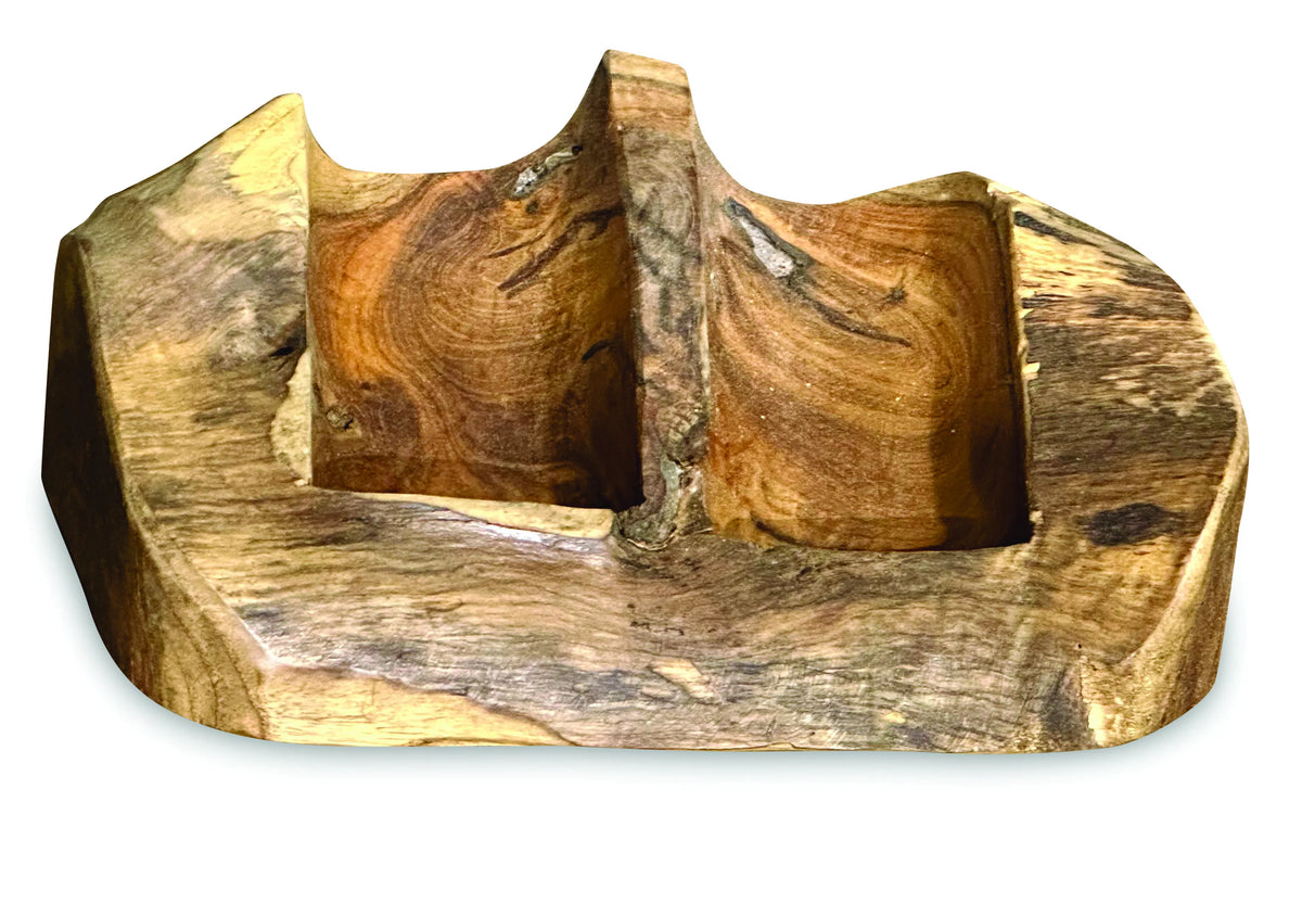 Driftwood Wine Holder Double