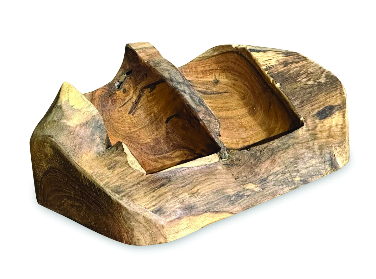 Driftwood Wine Holder Double