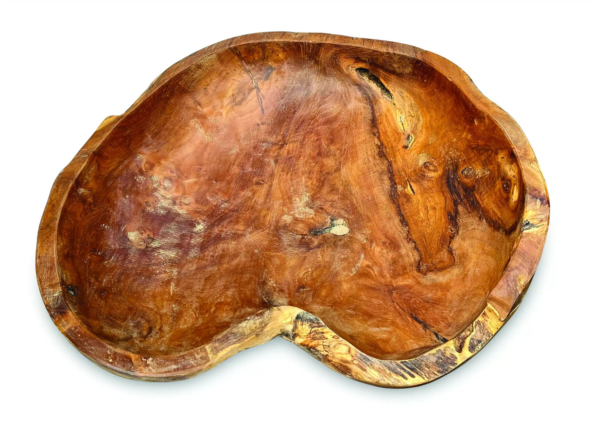 Wooden Rustic Table Bowl Extra Large 50cm