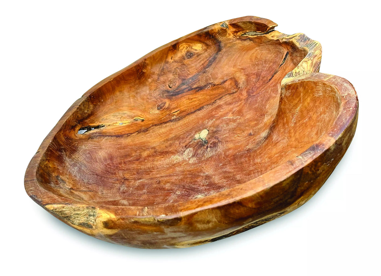 Wooden Rustic Table Bowl Extra Large 50cm