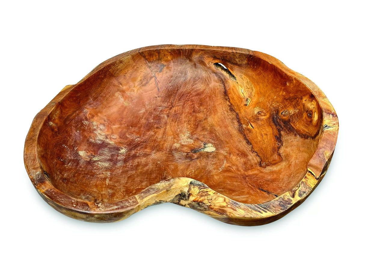 Wooden Rustic Table Bowl Extra Large 50cm
