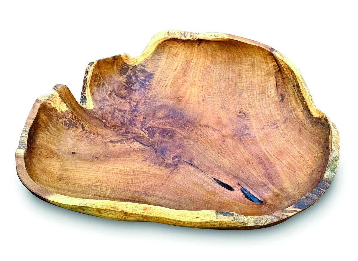 Wooden Rustic Table Bowl Giant 60cm