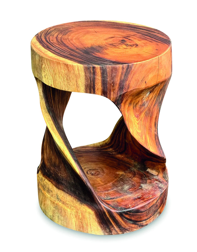 Round Twist Lamp Table/Stool 45cm (Indoor Use Only)