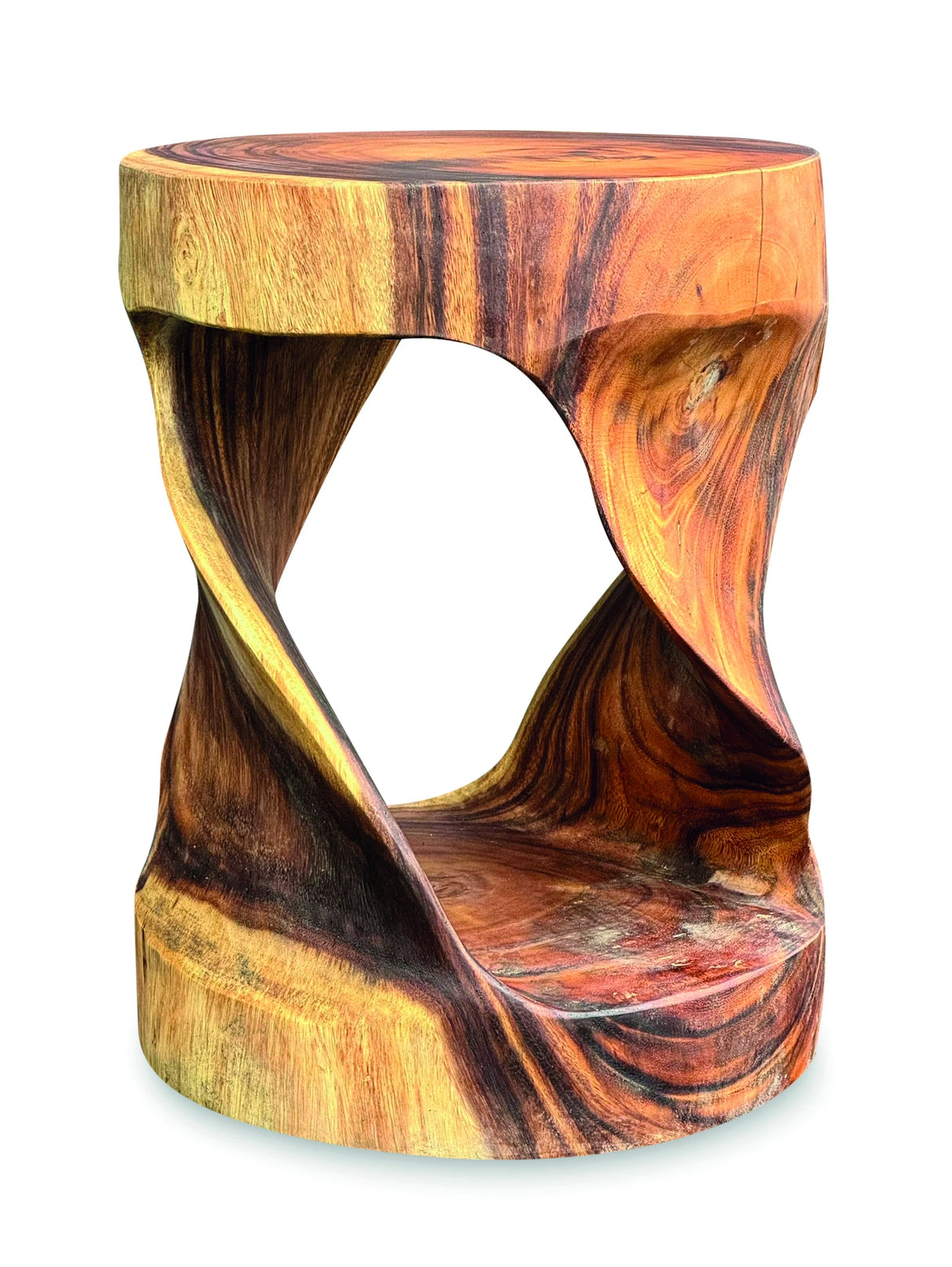 Round Twist Lamp Table/Stool 45cm (Indoor Use Only)